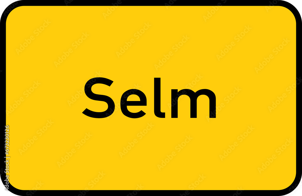 City sign of Selm - Ortsschild von Selm City sign of Selm - Ortsschild von Selm