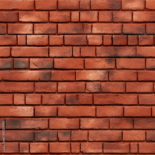 Classic Red Brick Wall Pattern