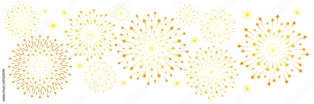 golden fireworks vector for new year. background with fireworks golden fireworks vector for new year. background with fireworks