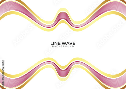 white background gradient line wave with luxury