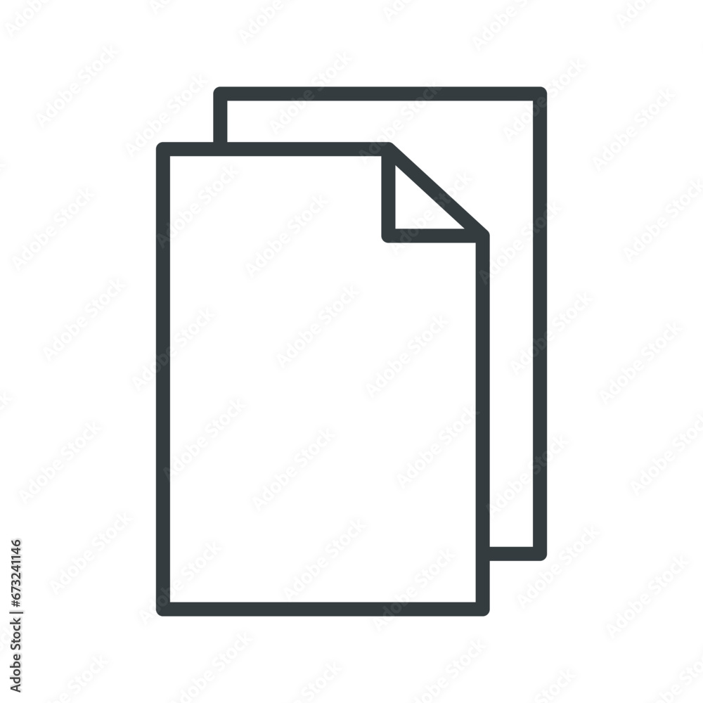 Paper icon vector on trendy design