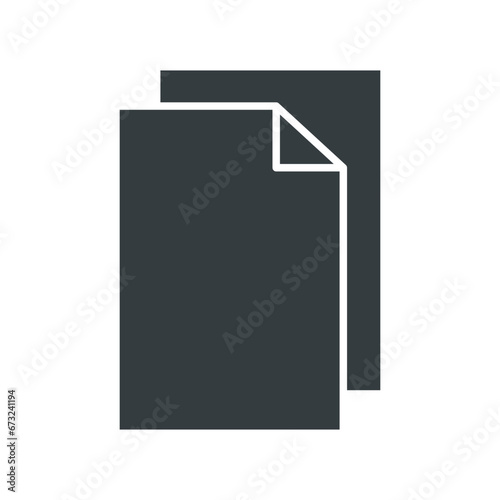 Paper icon vector on trendy design