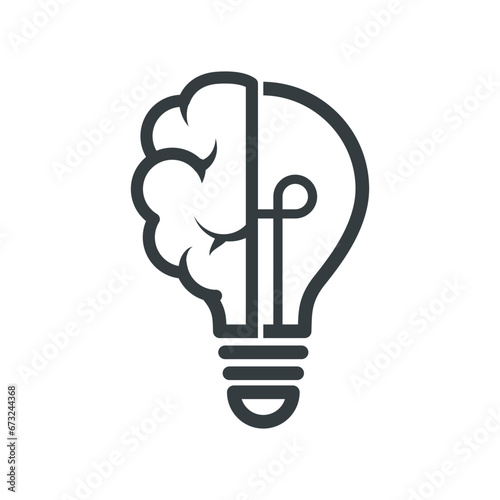 Bulb icon vector on trendy design