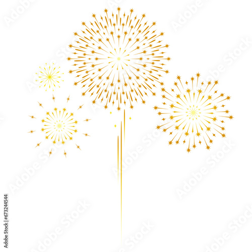 fireworks vector for new year
