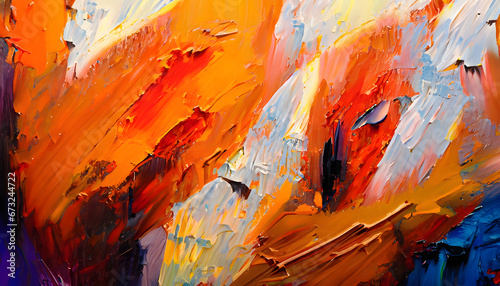 Mesmerizing Orange Background Wallpaper: Abstract Canvas Artistry