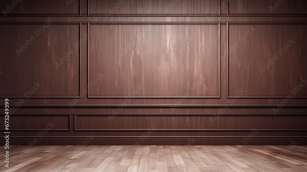 empty room with wooden floor