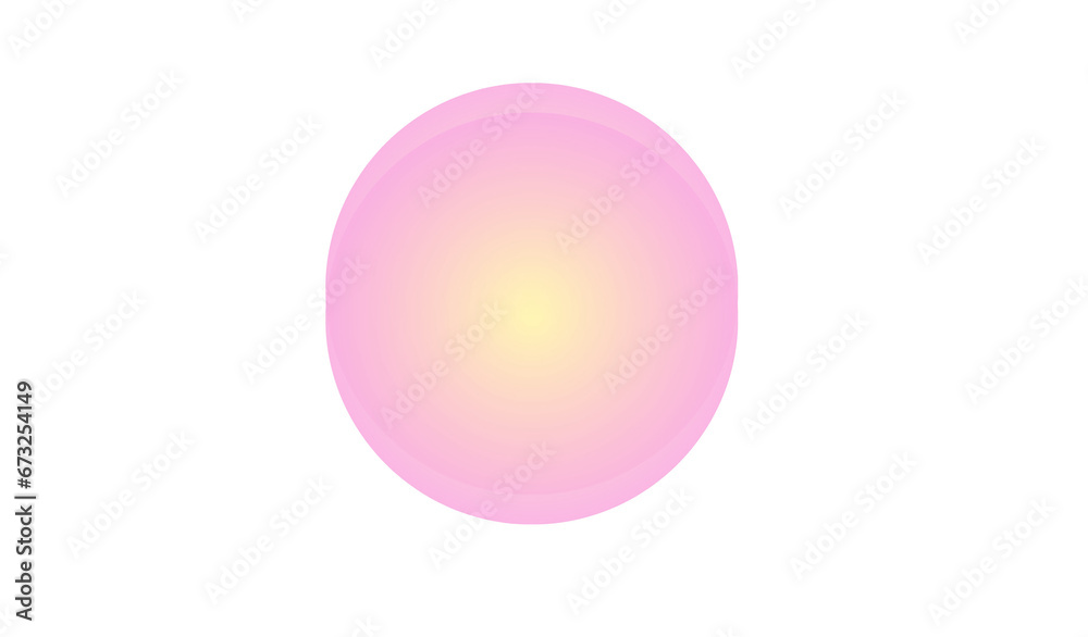 pink circle isolated on white