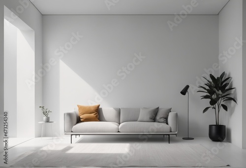 modern white sofa with empty space in living room interior design  3d rendering modern white sofa with empty space in living room interior design  3d rendering modern bright interiors 3d rendering ill