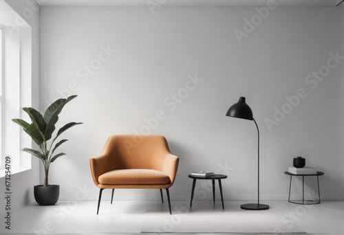 modern interior room with armchair modern interior room with armchair modern living room interior with armchair and coffee table, 3d rendering