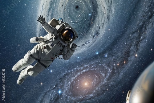 Space. A woman on Mars, A person in space, A woman in an astronaut suit in space, A woman standing on Mars, A person with an astronaut's lips standing on Mars, Fishing clothes, Mars