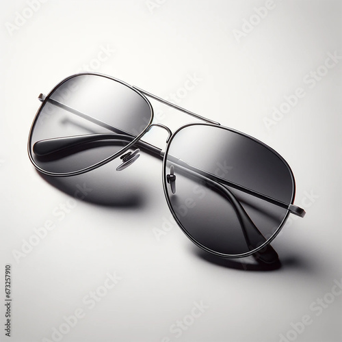 Sunglasses on a white background. Summer and fashion