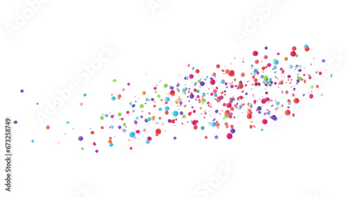 red blue pink colorful confetti isolated on transparent background cutout