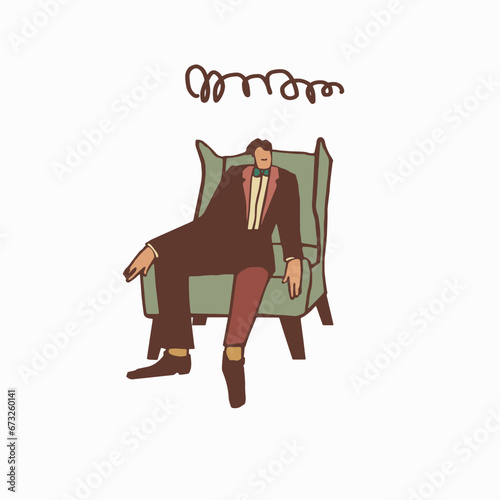 Psychoanalysis. Vector illustration. 