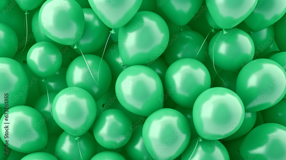 Green Balloons Background Green Balloons Background