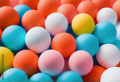easter eggs on a blue background  3d rendering.easter eggs on a blue background  3d rendering.easter eggs on the background