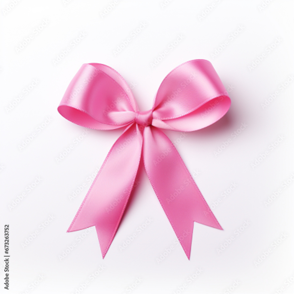 Pink Ribbon For World Cancer Day and Breast Cancer Awarness symbol. Breast cancer awareness month background pink silk ribbon. Generative Ai Pink Ribbon For World Cancer Day and Breast Cancer Awarness symbol. Breast cancer awareness month background pink silk ribbon. Generative Ai