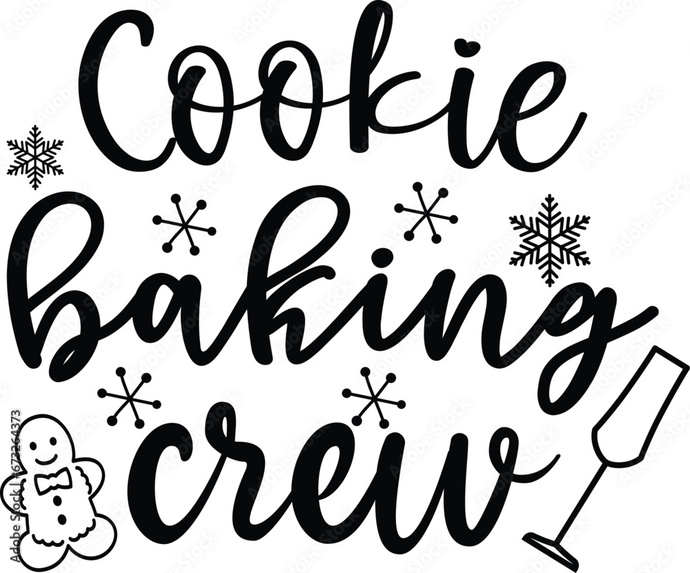 Cookie Baking Crew, Christmas SVG 