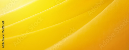 yellow silk background. Wave fabric banner copy space