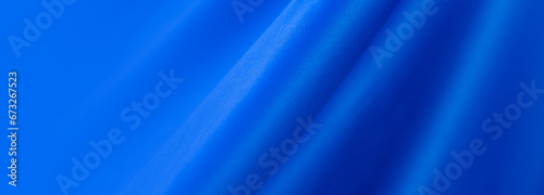 Abstract blue wavy fabric background