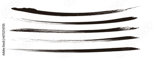 Wallpaper Mural 筆の質感　墨　インク　筆模様　波模様筆の筆跡素材。ブラシストローク Torontodigital.ca