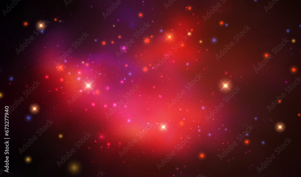 Space vector background with realistic nebula and shining stars. Magic colorful galaxy with stardust Space vector background with realistic nebula and shining stars. Magic colorful galaxy with stardust