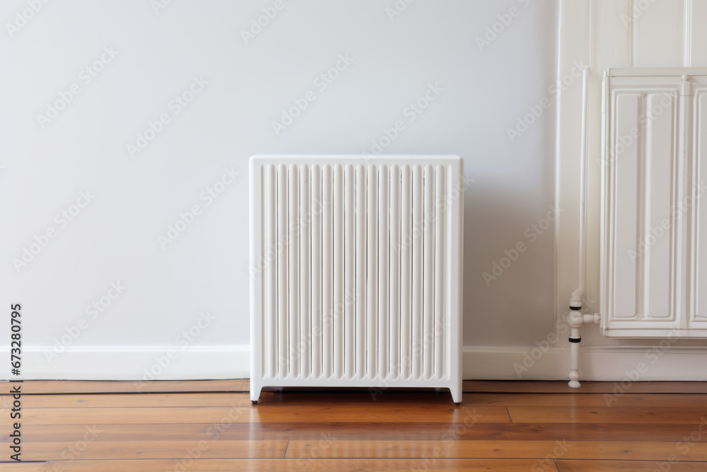 custom made wallpaper toronto digitalHeater in large bright room on wooden floor against white wall background