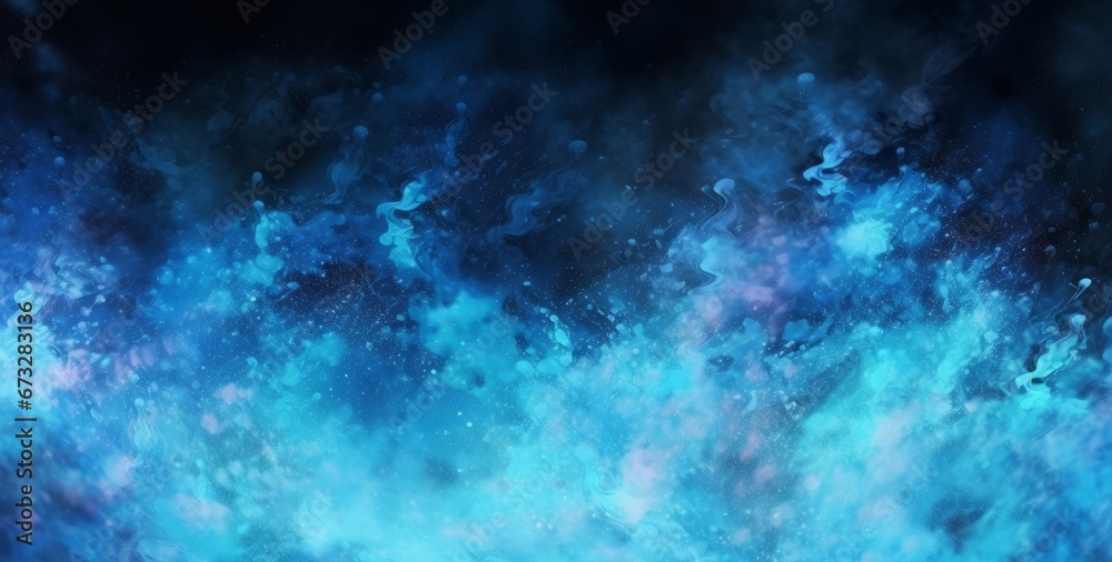 blue fiery paint background illustration abstract, Generative AI