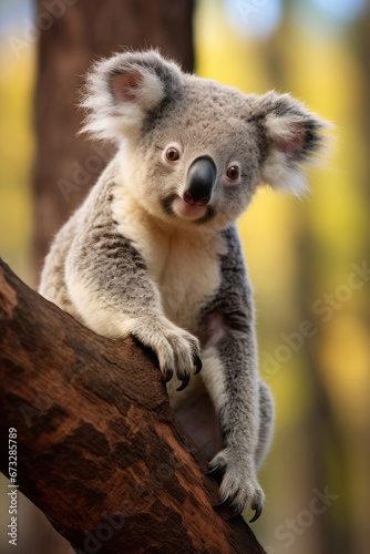 Young koala in the wild