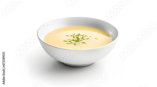  soup isolated on white background.