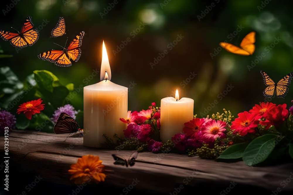 christmas decoration with candles christmas decoration with candles