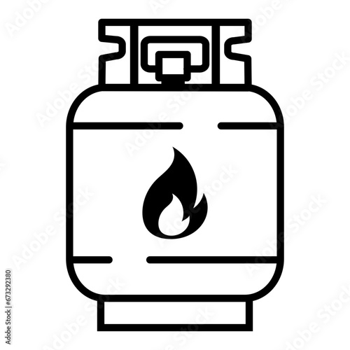 LPG cylinder icon