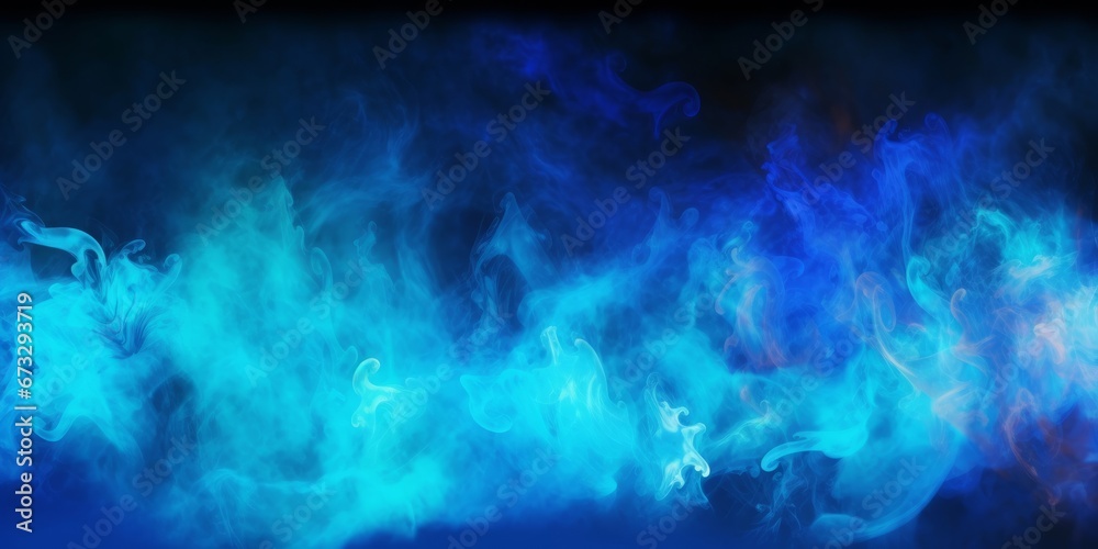 Abstract background inspired by blue flame, Abstract, Illustration, Generative AI - obrazy, fototapety, plakaty 