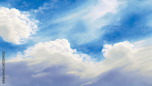 Wallpaper Mural clouds background by  Generative AI  Torontodigital.ca