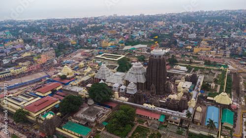 Holy city Jagannath puri, top view