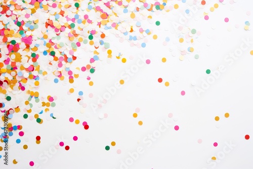 Colorful Confetti on Clean White Background © Francesco