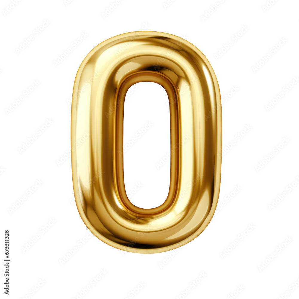 Gold metallic Number Gold metallic Number