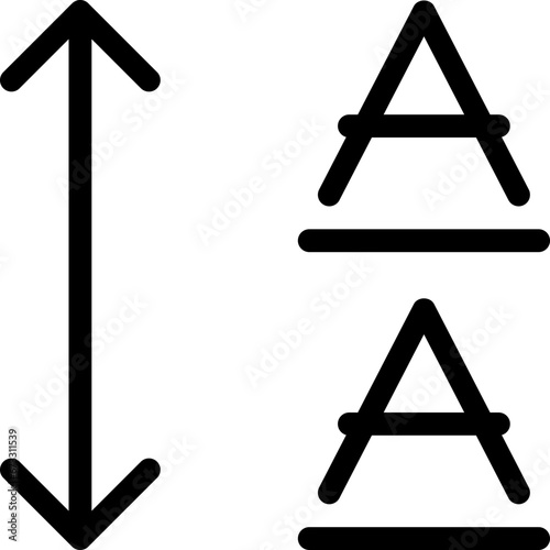Font Spacing Icon
