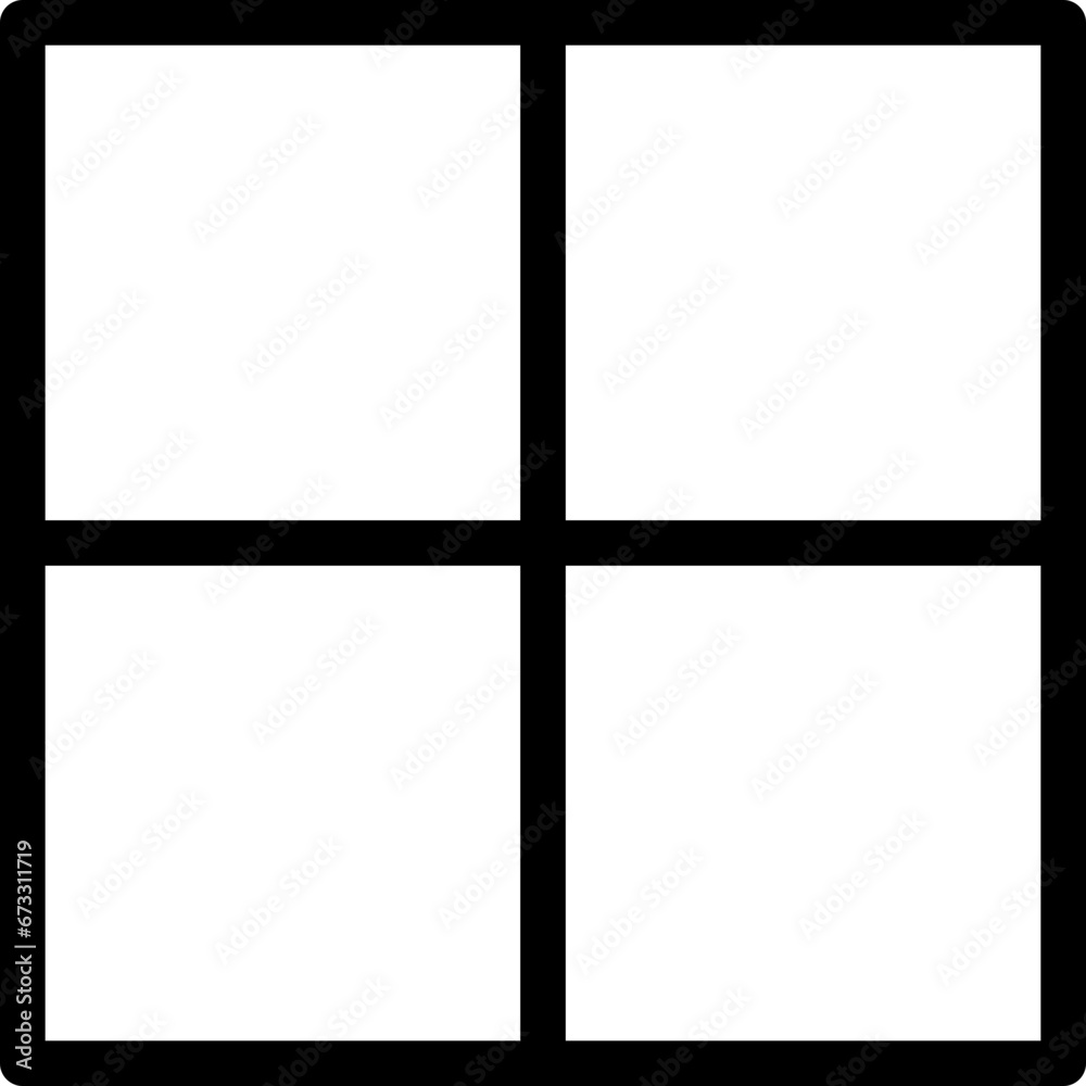 Fototapeta premium Window Grid 