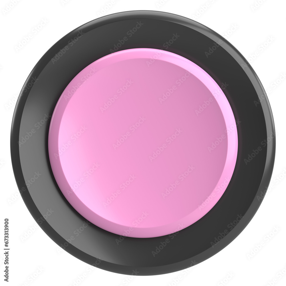 3D circle button. Empty button. 3D illustration. 3D circle button. Empty button. 3D illustration.