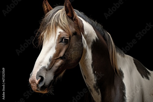 Colombian Creole horse portrayed in a studio