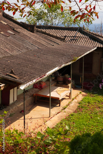 home, 뜰, 건축, 나무, 네이처, 건물, 나이든, 나무로 되는, 경관, 농촌, home, 동네, 여름, 여행, 나무, 공원, 전통, h2o, 국가, 지붕, 목초, 나무, 돌, 방갈로, 닛폰