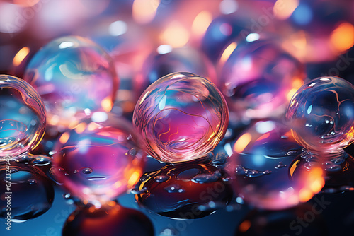 background with bubbles © lichaoshu