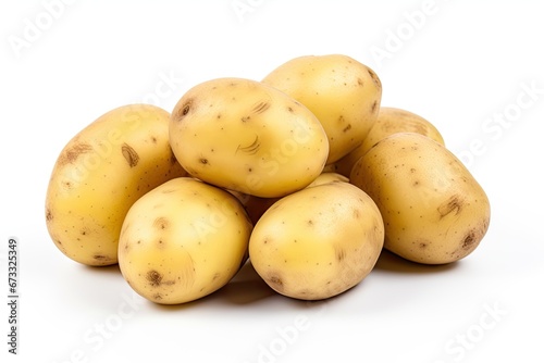 Isolated white potatoes