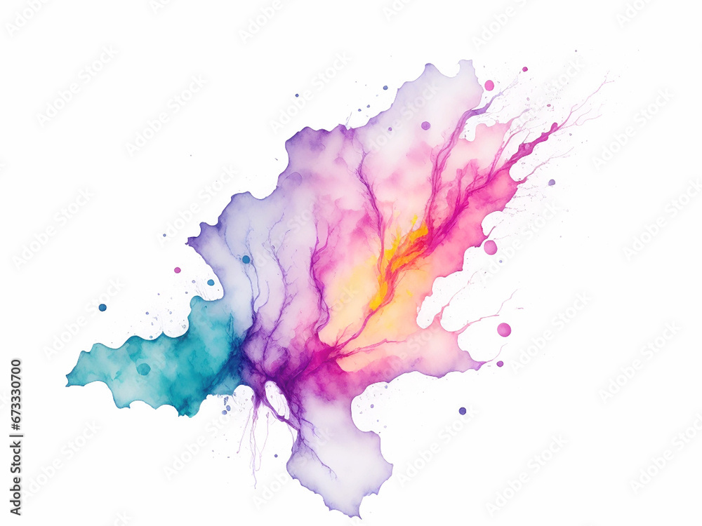 Watercolor splash effect