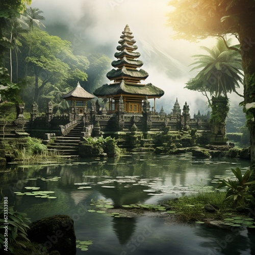 Temple to the water goddess Indonesia