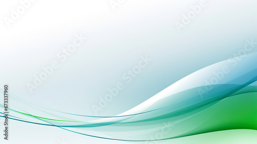 abstract green and white wave background