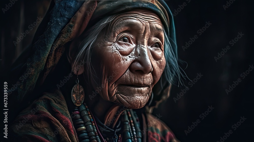 elderly chinese woman