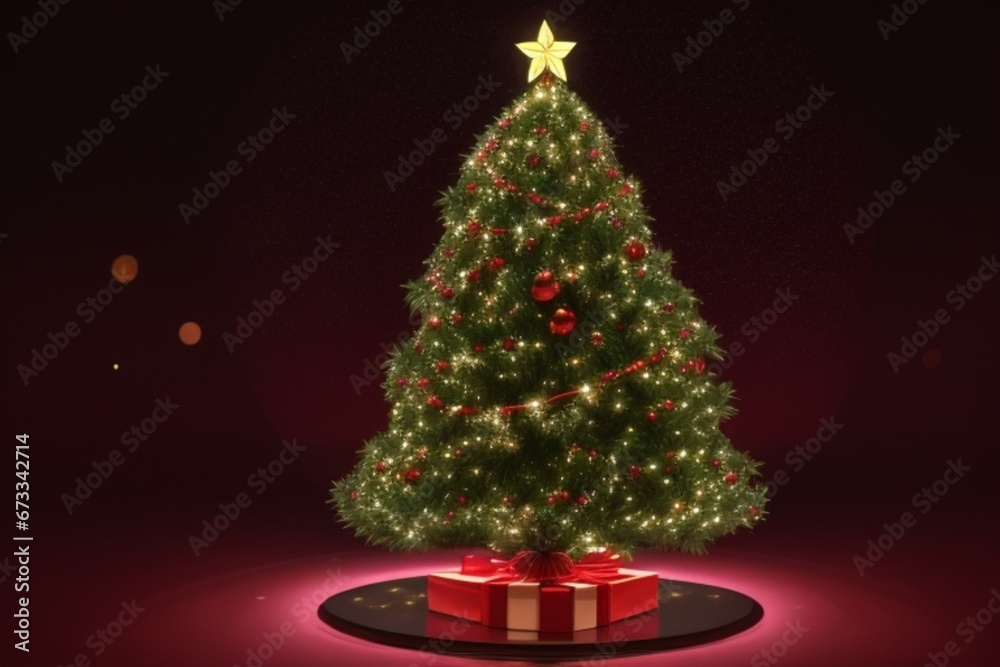 christmas tree with gifts christmas tree with gifts