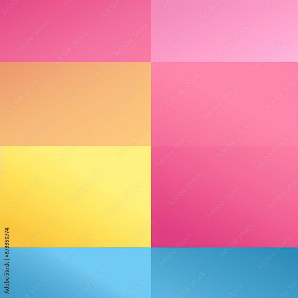 Simple abstract background in blue pink and yellow color, empty space for text and design