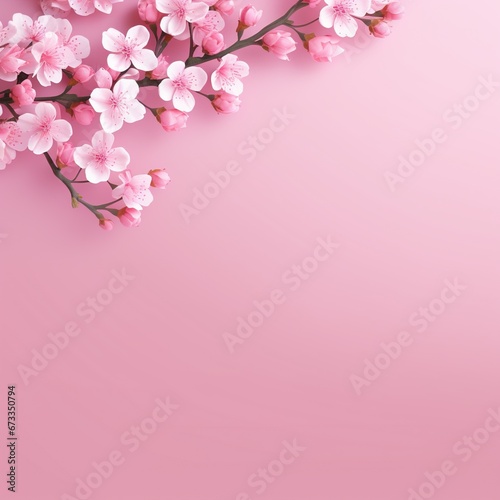 Simple pink background, empty space for text and design © Tata Che